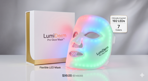 LumiDerm Pro Glow Mask™ — Advanced 7-Color LED Red Light Therapy Face Mask